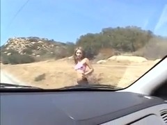 Hot Chick Gets A Ride