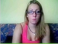 French Blonde Teen Toys Pussy on Cam