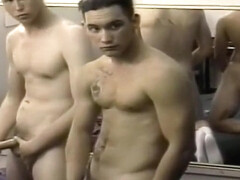 Awkward Cadets Watch Each Other Wanking