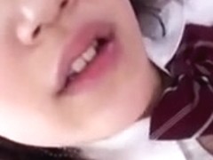 Japanese legal age teenager Yukari uses her whoppers for fucking a jock