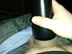 My Hot Bi Boyfriend jacking off and using a fleshlight