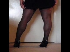 Fat Transsexual In Ripped Stockings