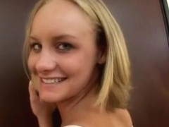 Horny pornstar Leah Wilde in amazing blowjob, blonde porn clip
