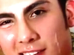 Horny male in incredible handjob gay porn video