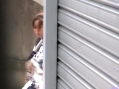 Boob sharking of a lovely Japanese lady on the street