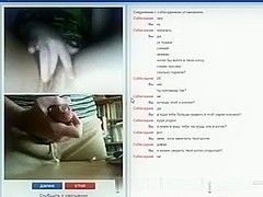 chatroulette. cum on russian unshaved  immature vagina