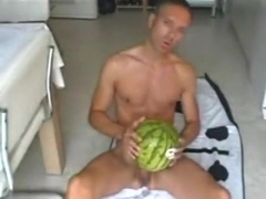 Watermelon fuck - and selfsuck