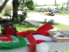 A Latina MILF is seduced at some yard sale