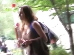 Street candid compilation with big boobs babes and hot ass chicks