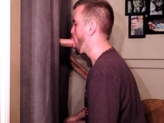 Hung Straight curious guy tries out my gloryhole