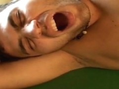 Latino Gay Fucked at Billiard Table