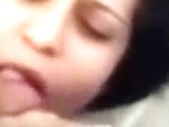 Mexican MILF sucks her husband's dick like a candy
