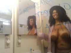 Sugar breasty black Gaia Monroe in best ever amateur porn tape