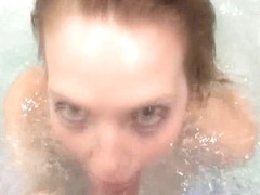Check out Electra Angel in her underwater hot tub rub down