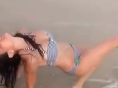 Bikini Yoga on the Beach
