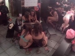 Strippers hanging out
