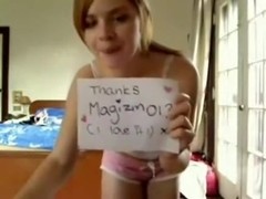 Amateur porn vid with exciting immature striptease