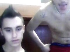 Hot lads horny on cam