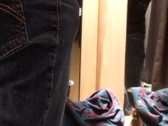 Hidden cam public, changing room. (No nudety)