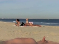 Beach dickflash #5 with cumshot