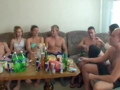 Hot college sex party with some chicks