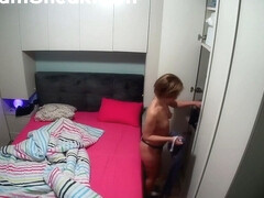 IPCAM - Big ass small tits young girl fucked by BF