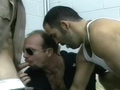 Horny Cop Gets His Dick Sucked in Prison