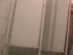Milky white body seen in details on shower cam spy