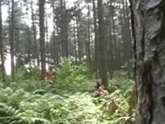 MILF fucked by Strangers in Forest