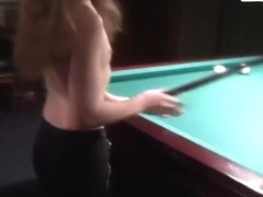 A cute virgin visits a seedy billiards hall