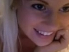 blonde teen on webcam