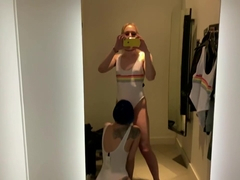 sucked off a translady in a dressing room