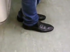 shoes in metro