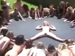 Amateur - Many Girls Squirt Fest on Trampoline