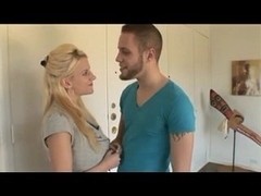 Busty blonde enjoyed sex with bisex guys