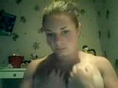 teen girl playing with herself on the camera
