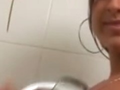 Lascivious Sweetheart Masturbating At Showers
