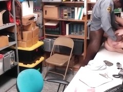 Hot Blonde Straight Jock Makes Fuck Agreement With Black Gay Officer For No Cops