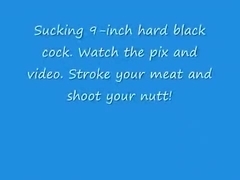 Throating big black cock