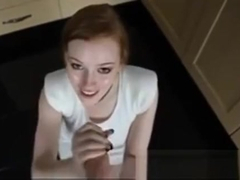 Stunning Redhead Giving Head - Pov