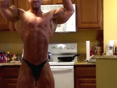 Brandon Posing in Kitchen