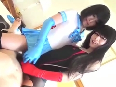 Asian Ladyboys Swimsuit and Sailorfuku