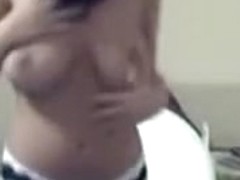 Breasty pigtails legal age teenager disrobes on livecam
