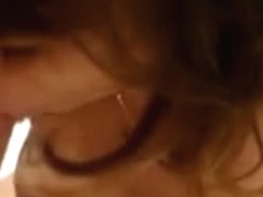 I cum all over her in blowjob video