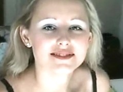 Marvelous blonde gets filmed by her bf while masturbating