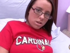 Geeky legal age teenager receives POV sex by concupiscent boyfriend