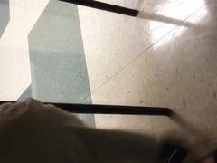 Shoe play under lunch table