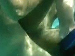 Sexy French chick fucked underwater by a big cock