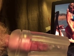 Pretending to have sex with my cousin, cum inside fleshlight