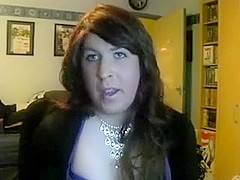 BBW Crossdresser Strips Jerks Cums